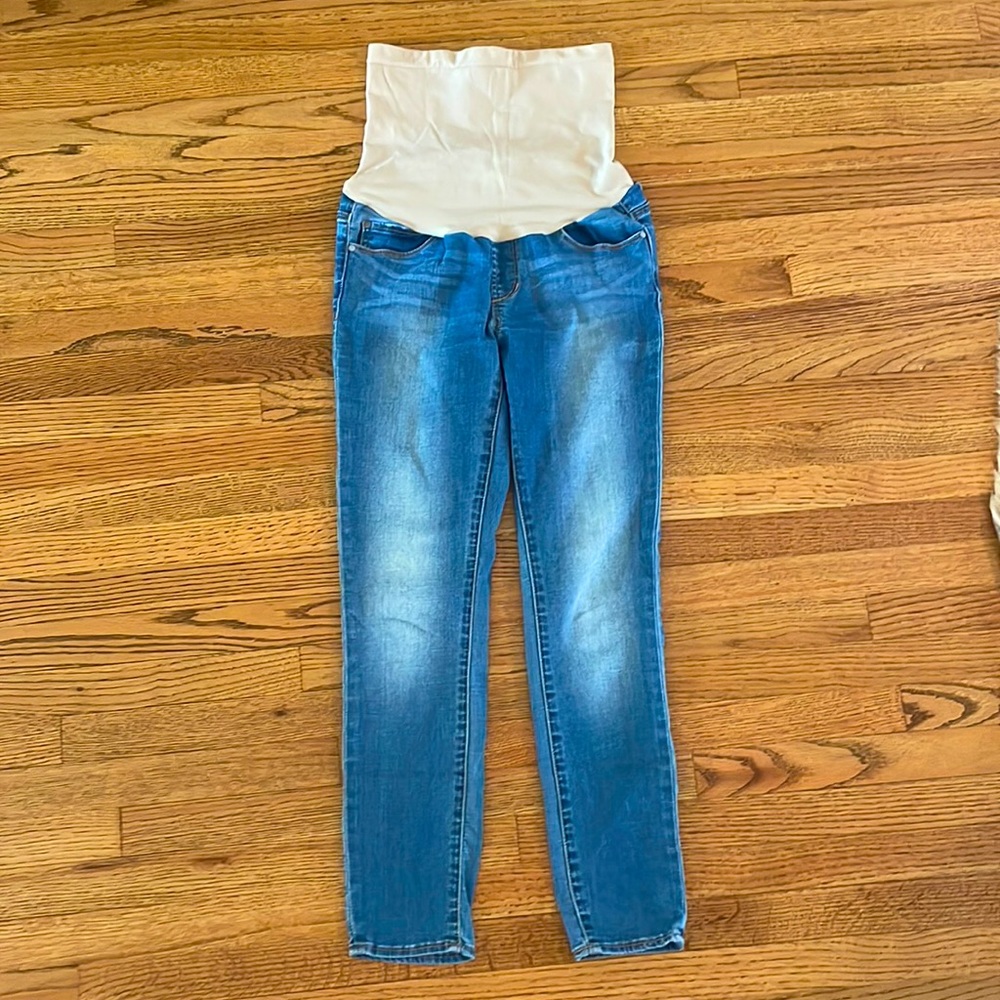 Articles of Society Maternity Skinny Jeans Size 27 Medium Wash